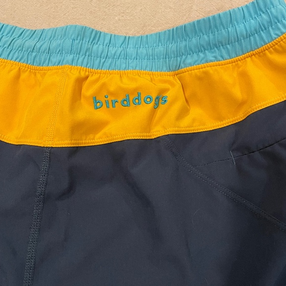 Birddogs Men Swim Hybrids - Red Stripe and Navy - Picture 3 of 10